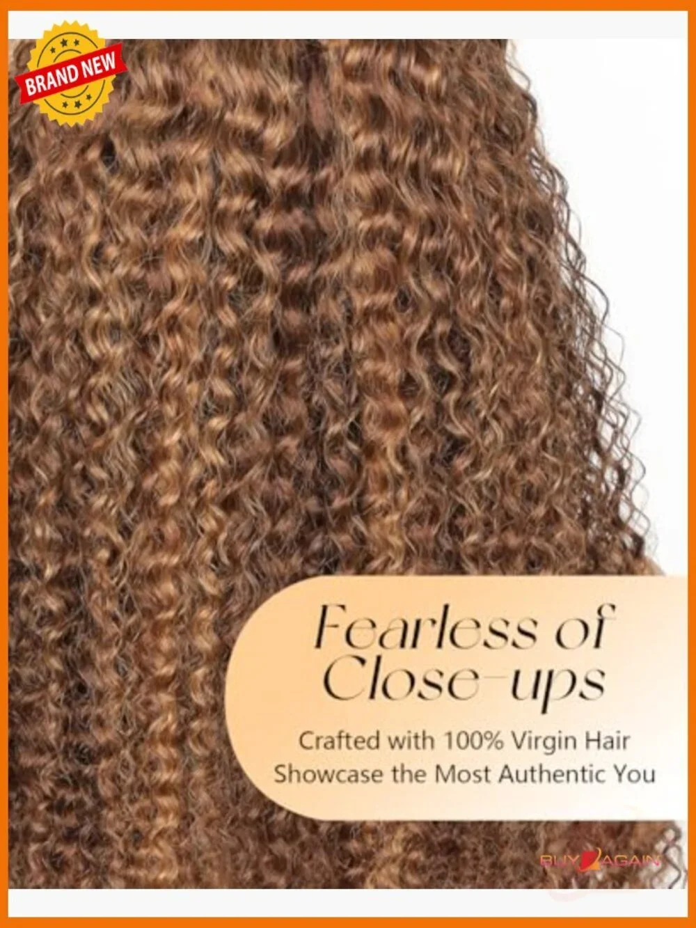 Ombre Highlight Curly Wig with Bangs HD Lace Glueless Water Wave 24 Inch